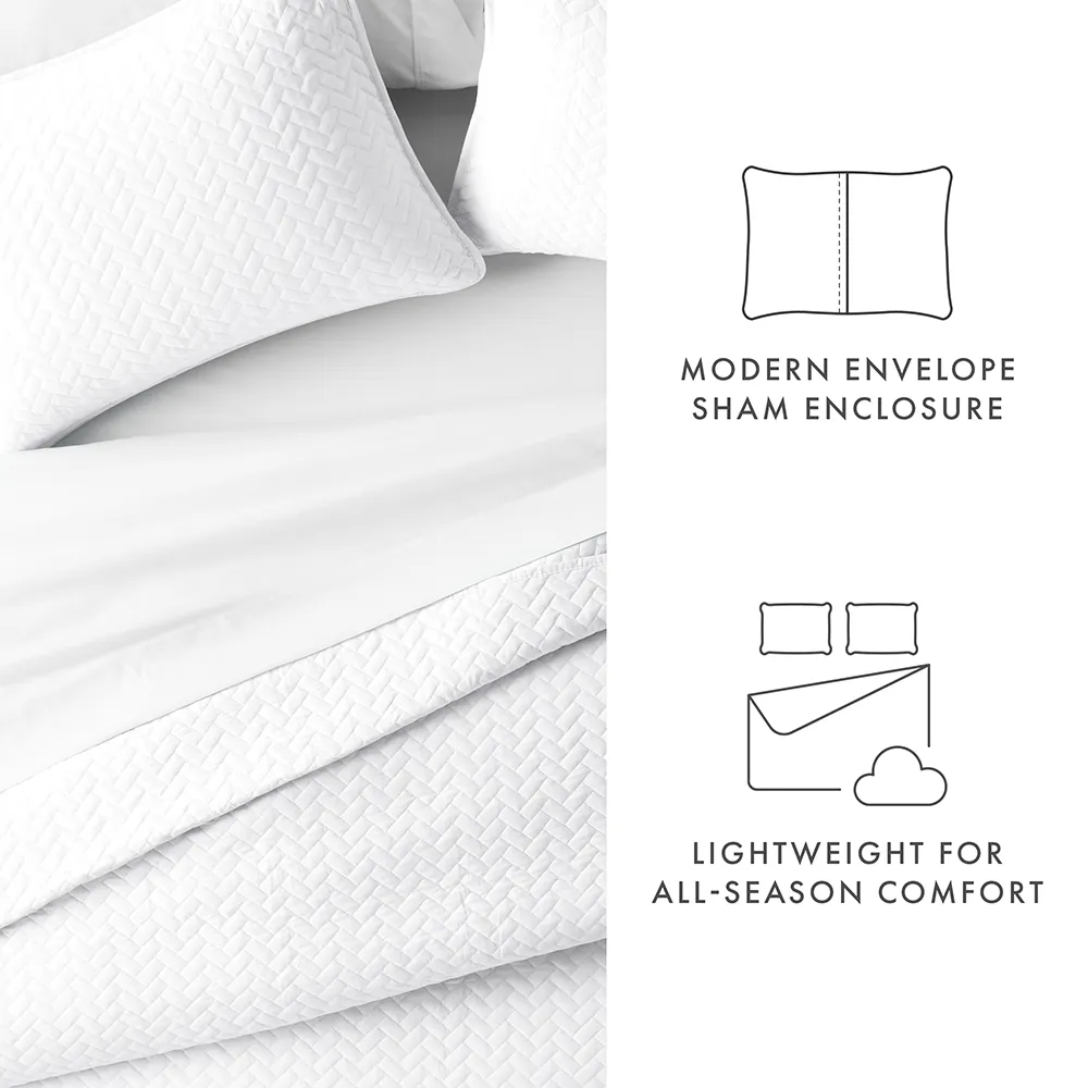 3-Piece Herringbone Quilted Coverlet Set - 12 Days of Deals