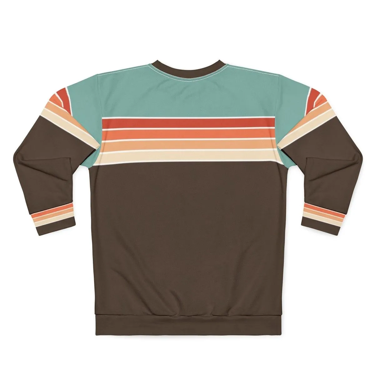 70s Vintage Retro Striped Sweatshirt - Abstract Pattern Sports Apparel