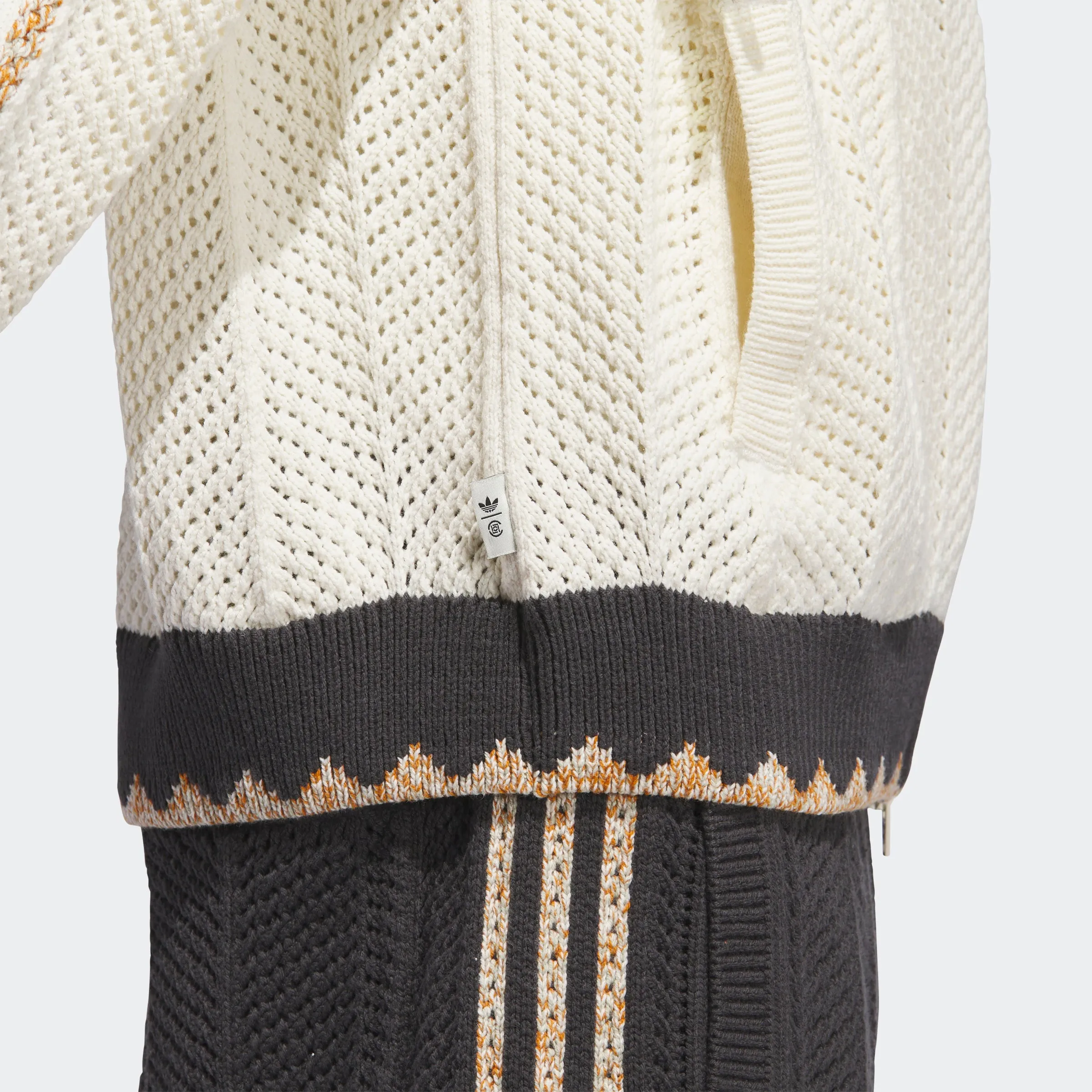 adidas Originals x CLOT Crochet SST Track Top by Edison Chen Cream White