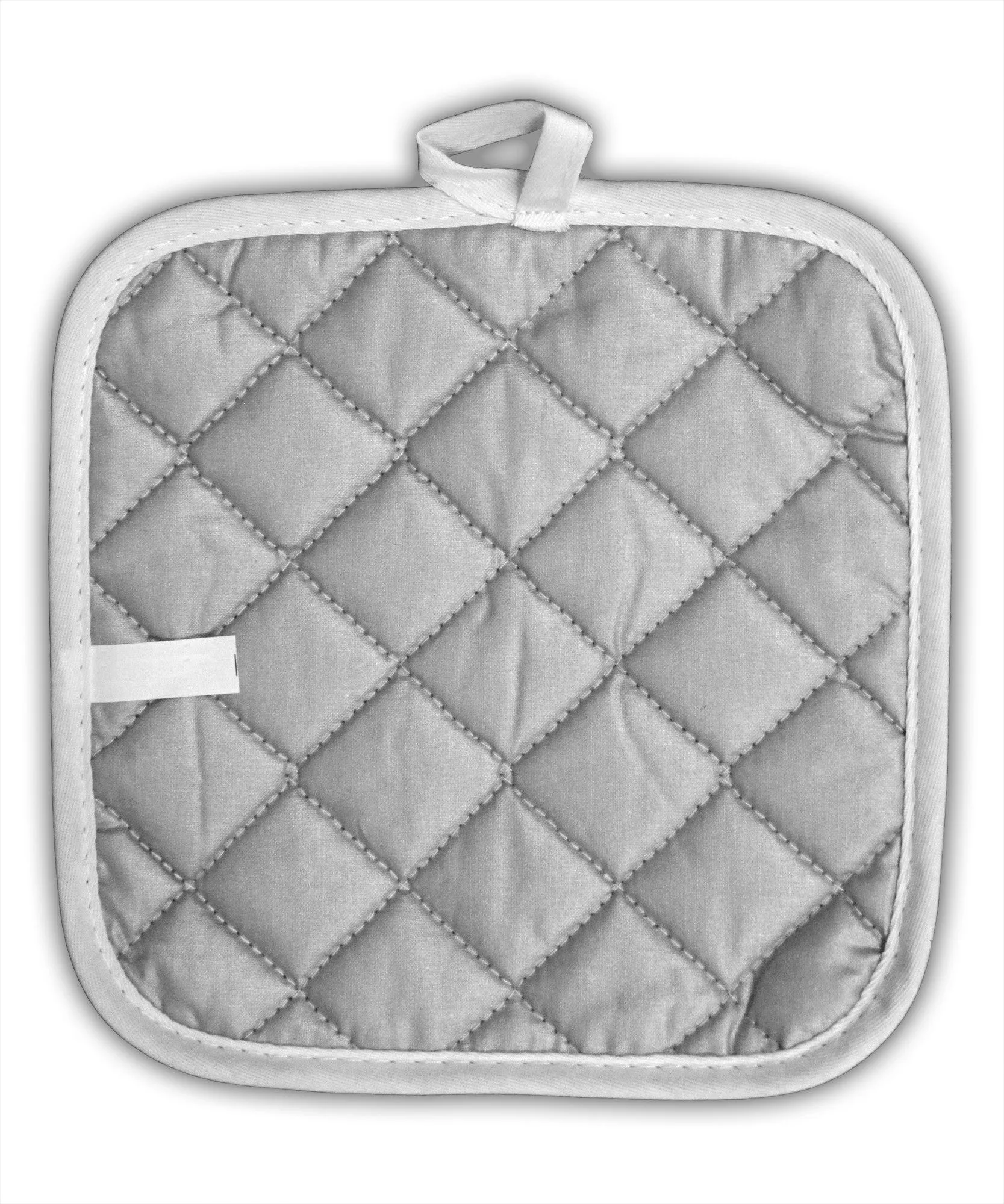 And Chill White Fabric Pot Holder Hot Pad