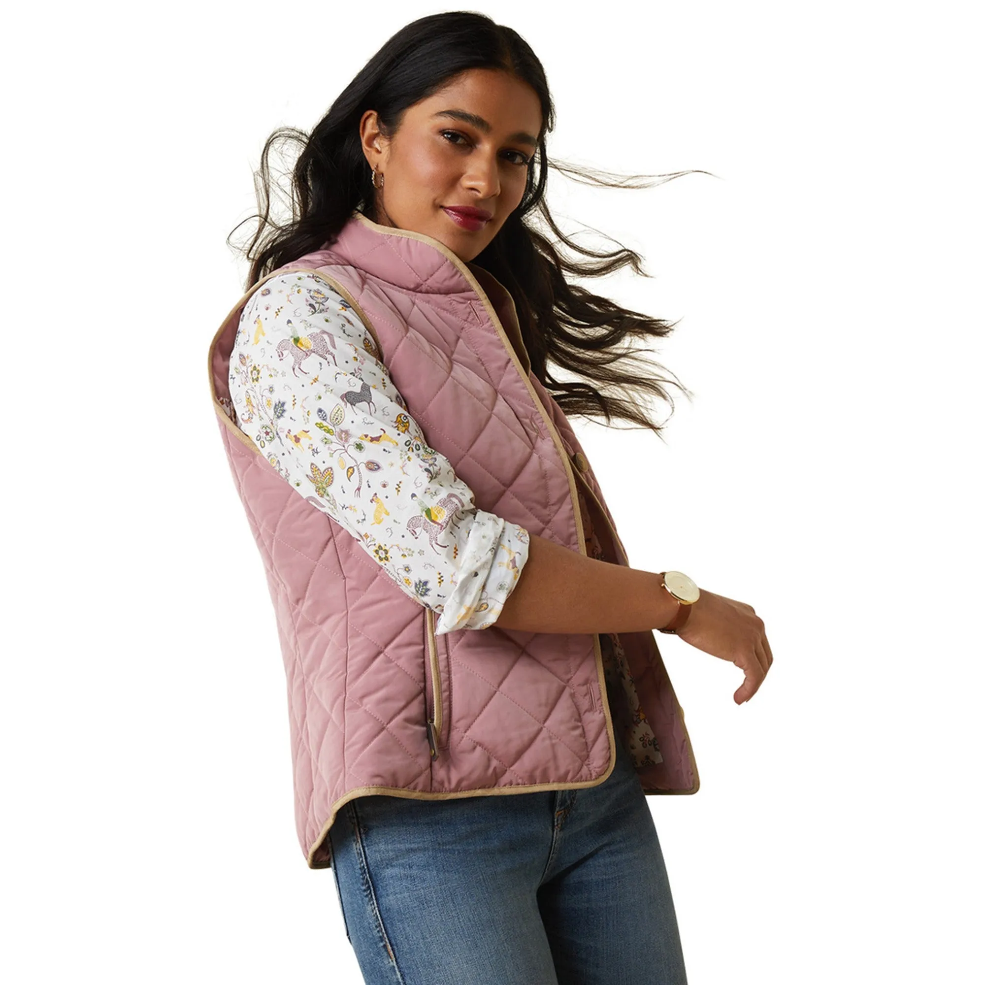 Ariat Ladies Woodside 2.0 Vest - Nostalgia Rose