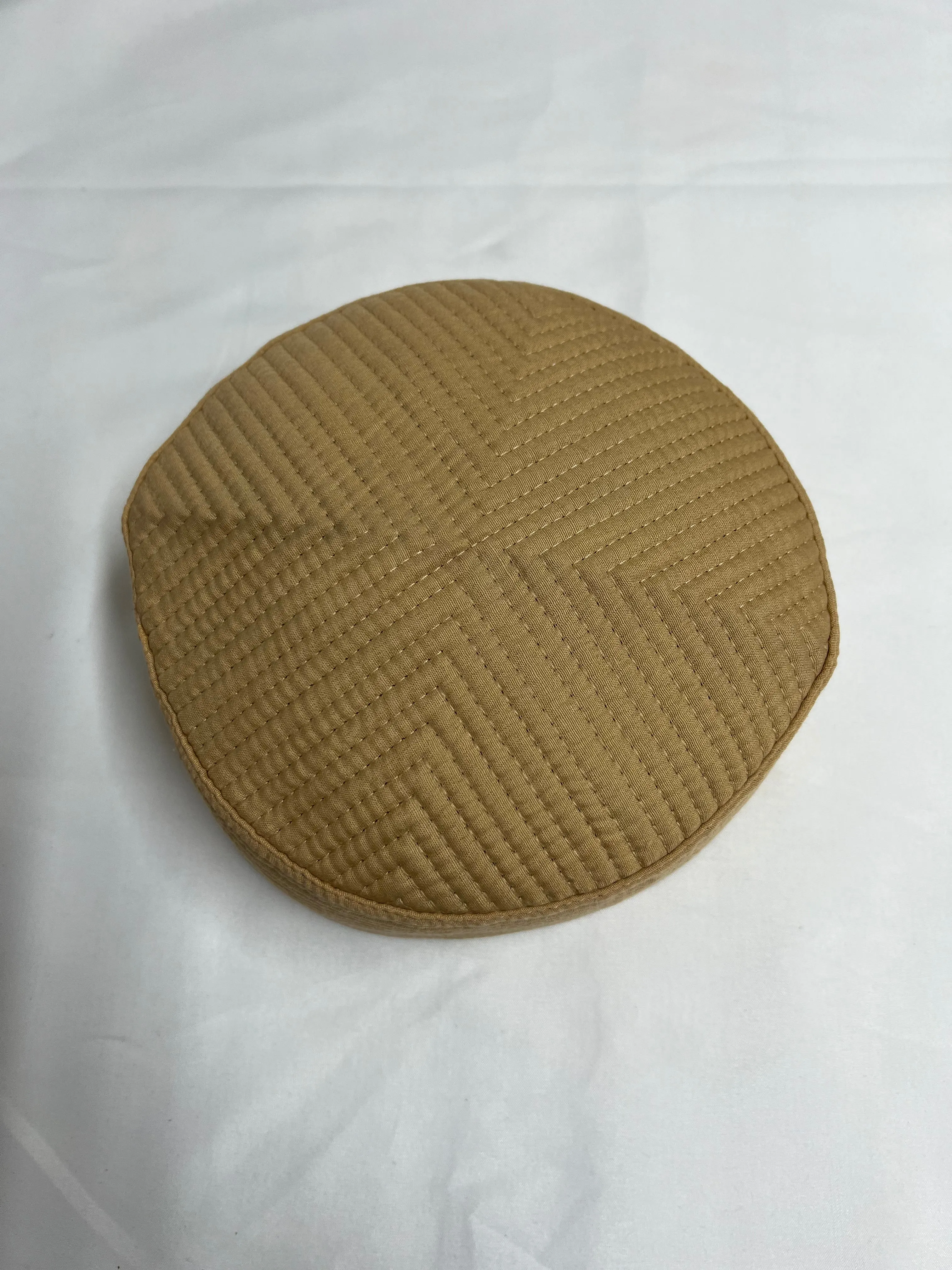 Beige / Brown Turban Hat Topi Kufi Stiff Shukr JJ Design Cap Size-60