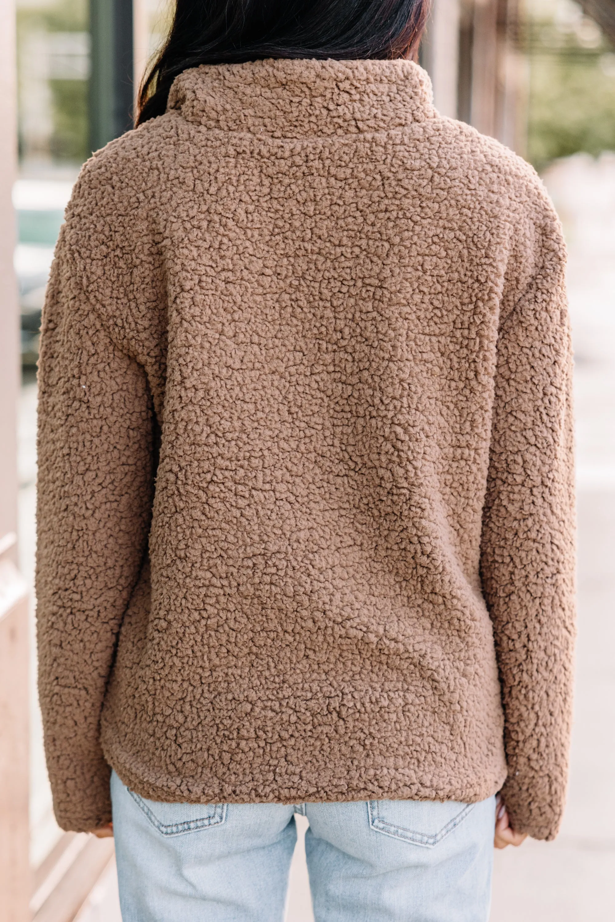 Bold Themes Mocha Brown Pullover Jacket