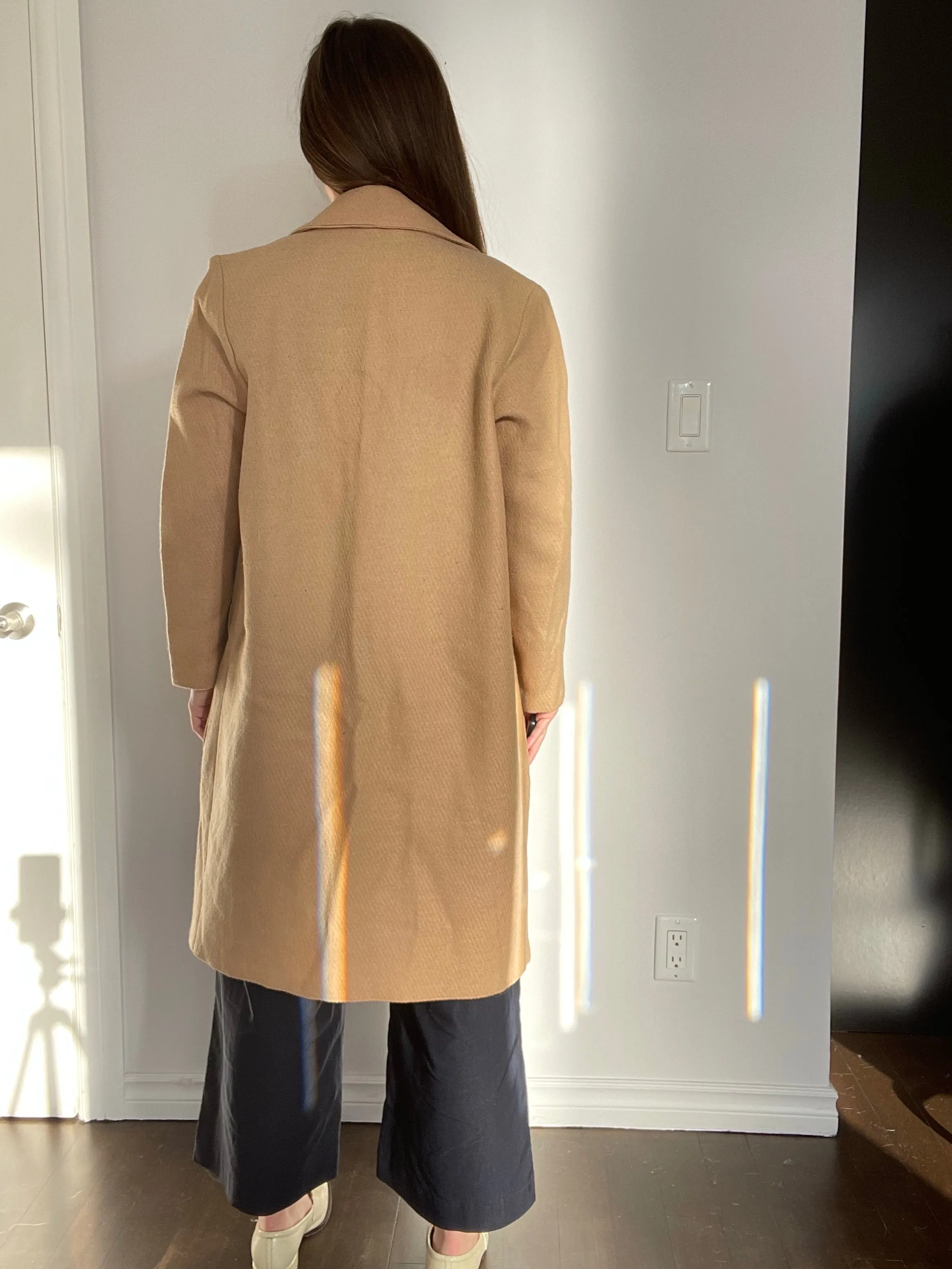 Camel Handmade Wool Duster - S