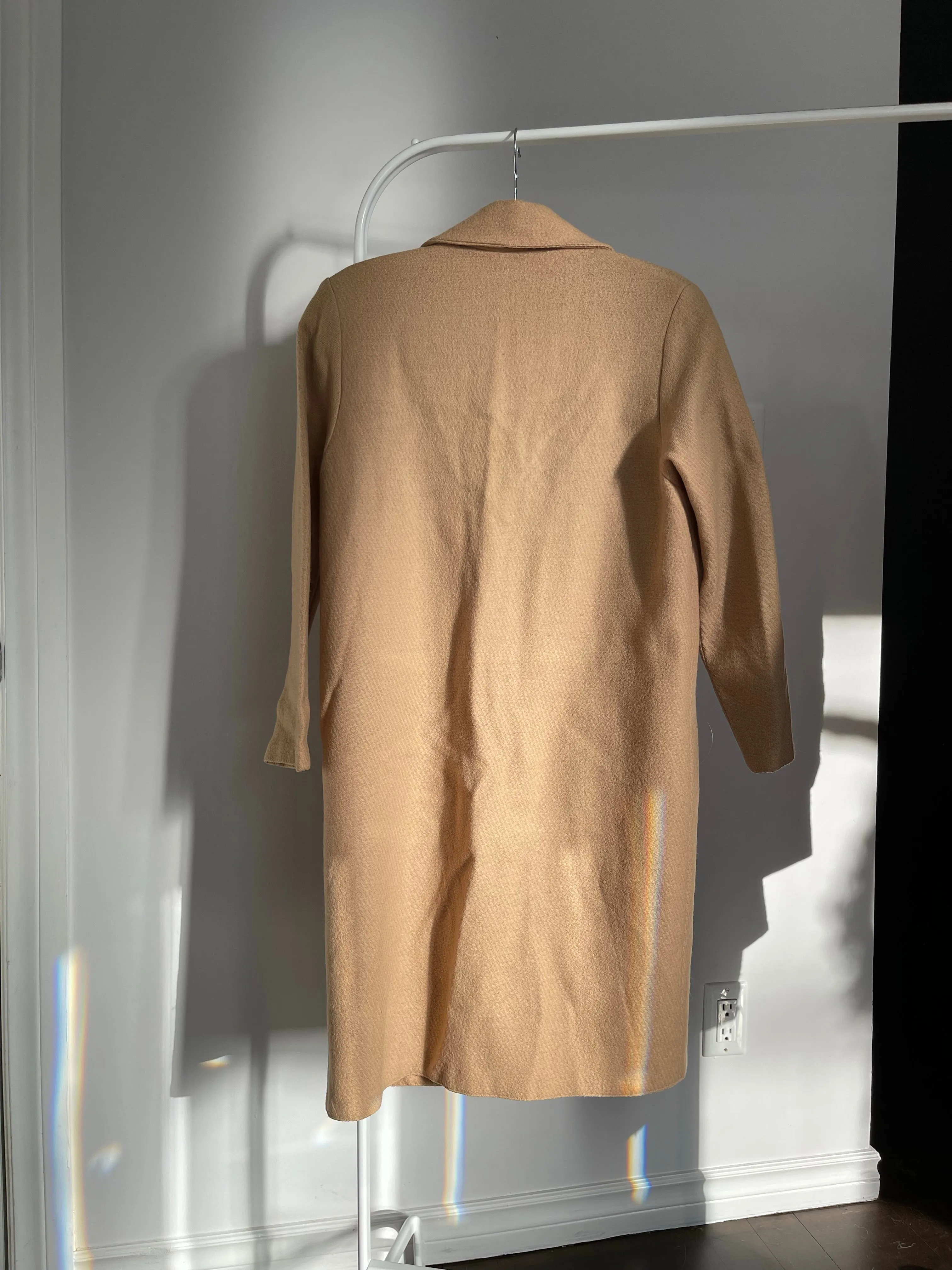 Camel Handmade Wool Duster - S