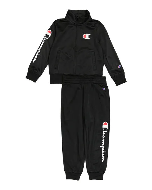 Champion Little Boy Logo Script Track Suit