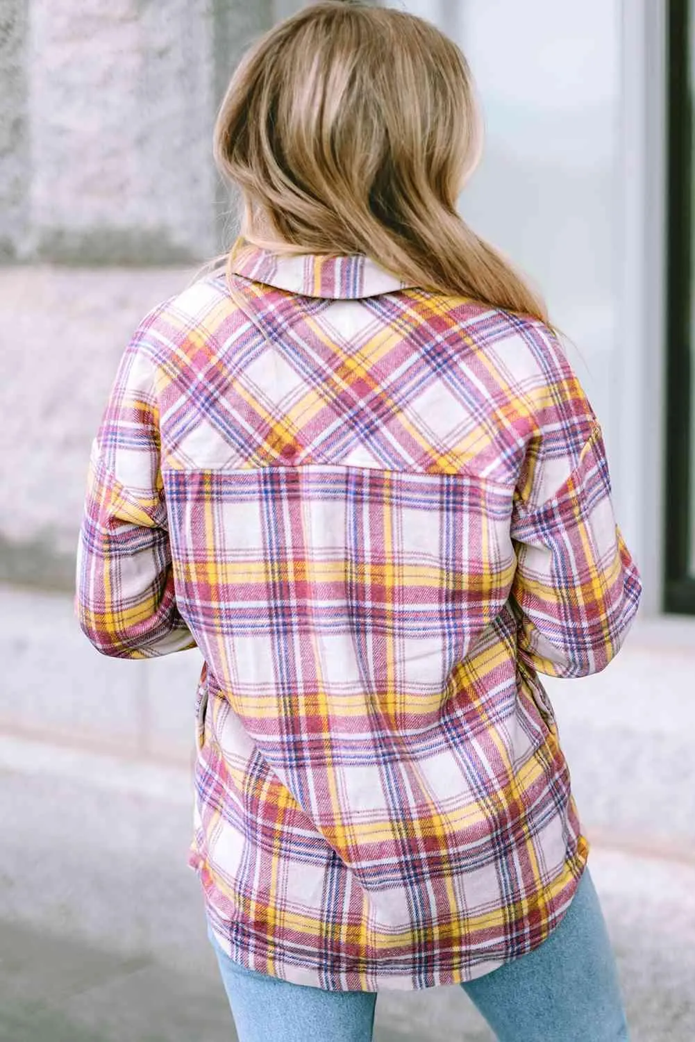 Comfy All Day Button Down Plaid Shacket