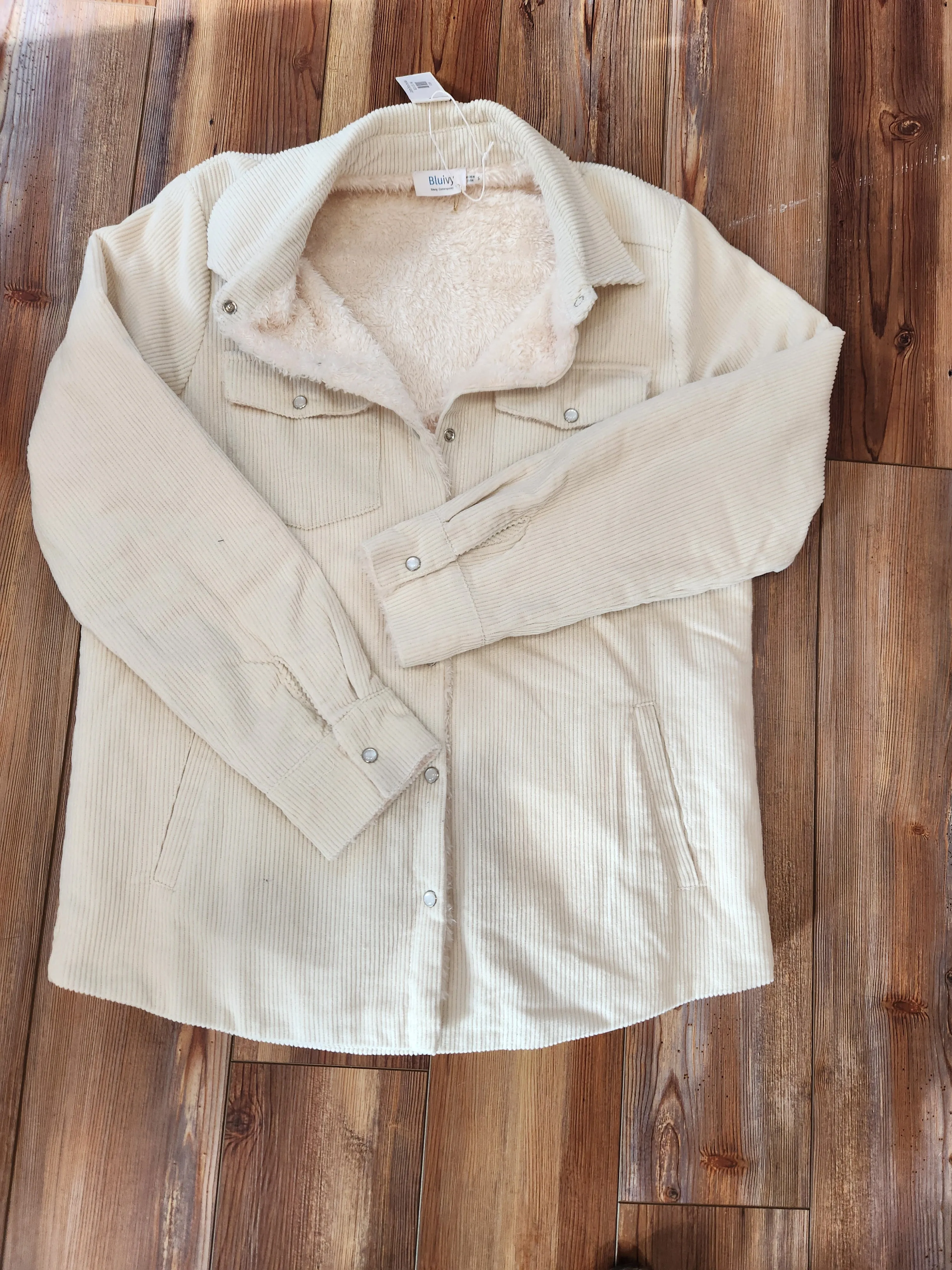 Corduroy Sherpa-Lined Jacket