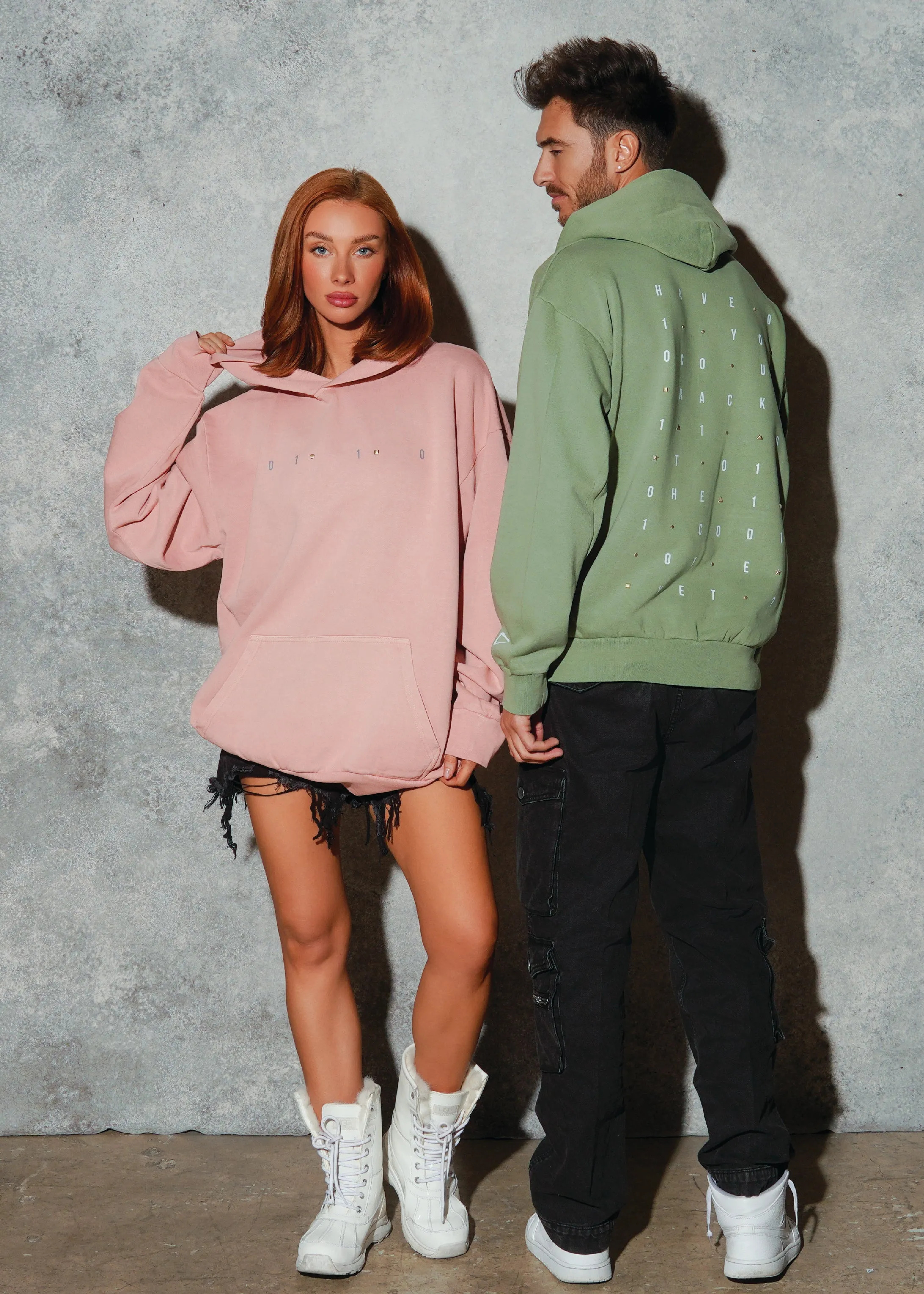 CRACK THE CODE Women Heavyweight Hoodie