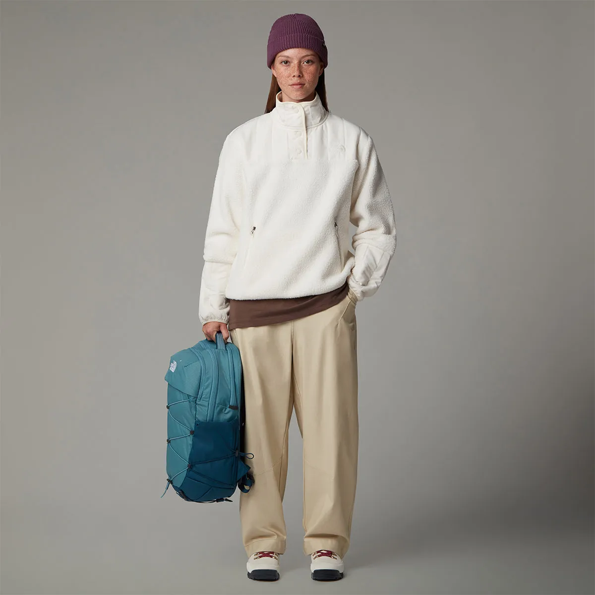 Cragmont Quarter Neck Fleece - White Dune
