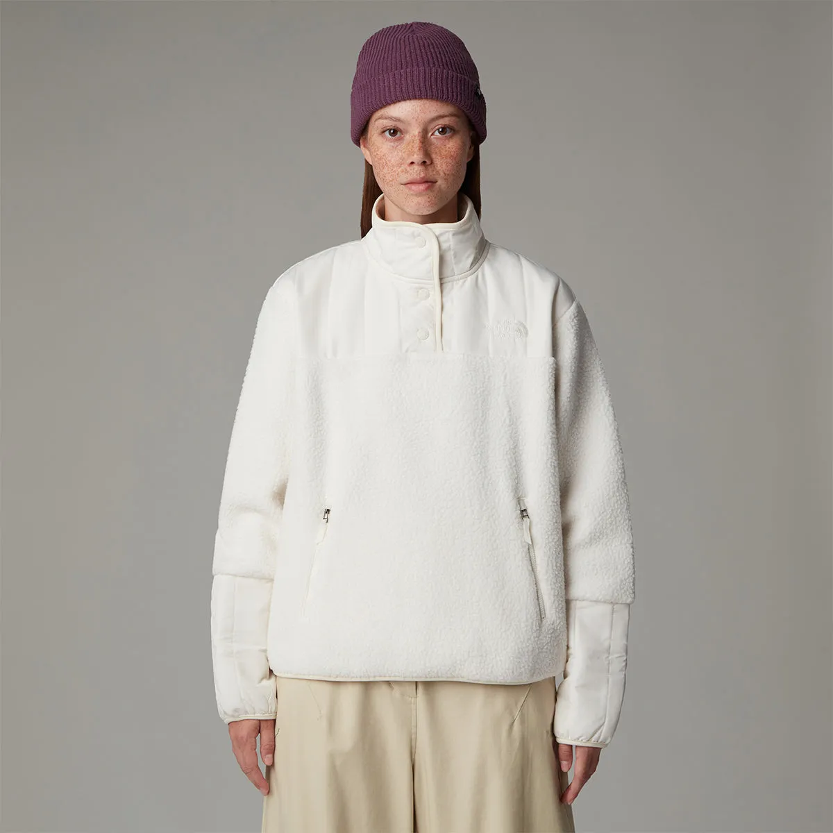 Cragmont Quarter Neck Fleece - White Dune