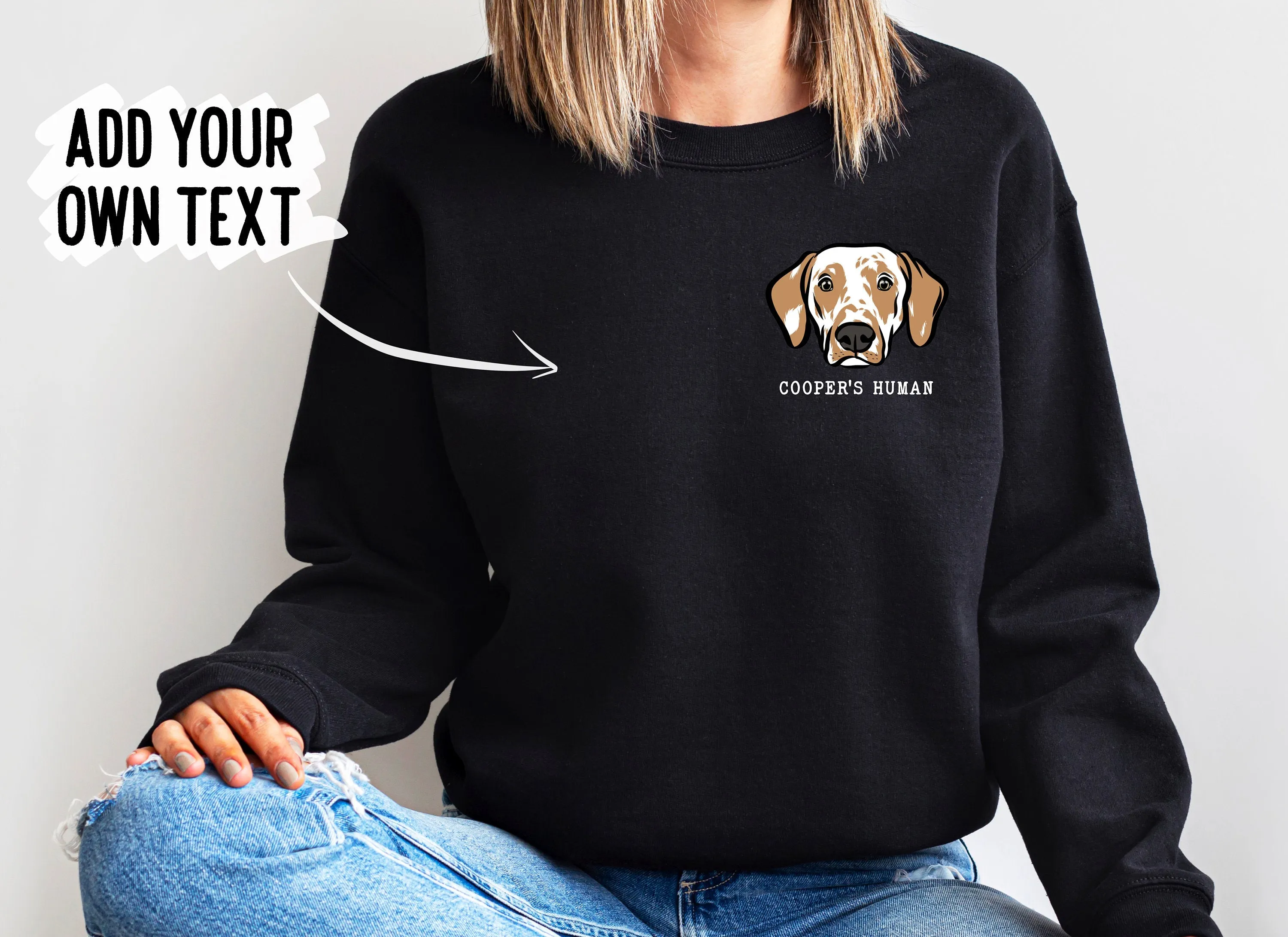 Dalmatian Face Sweatshirt