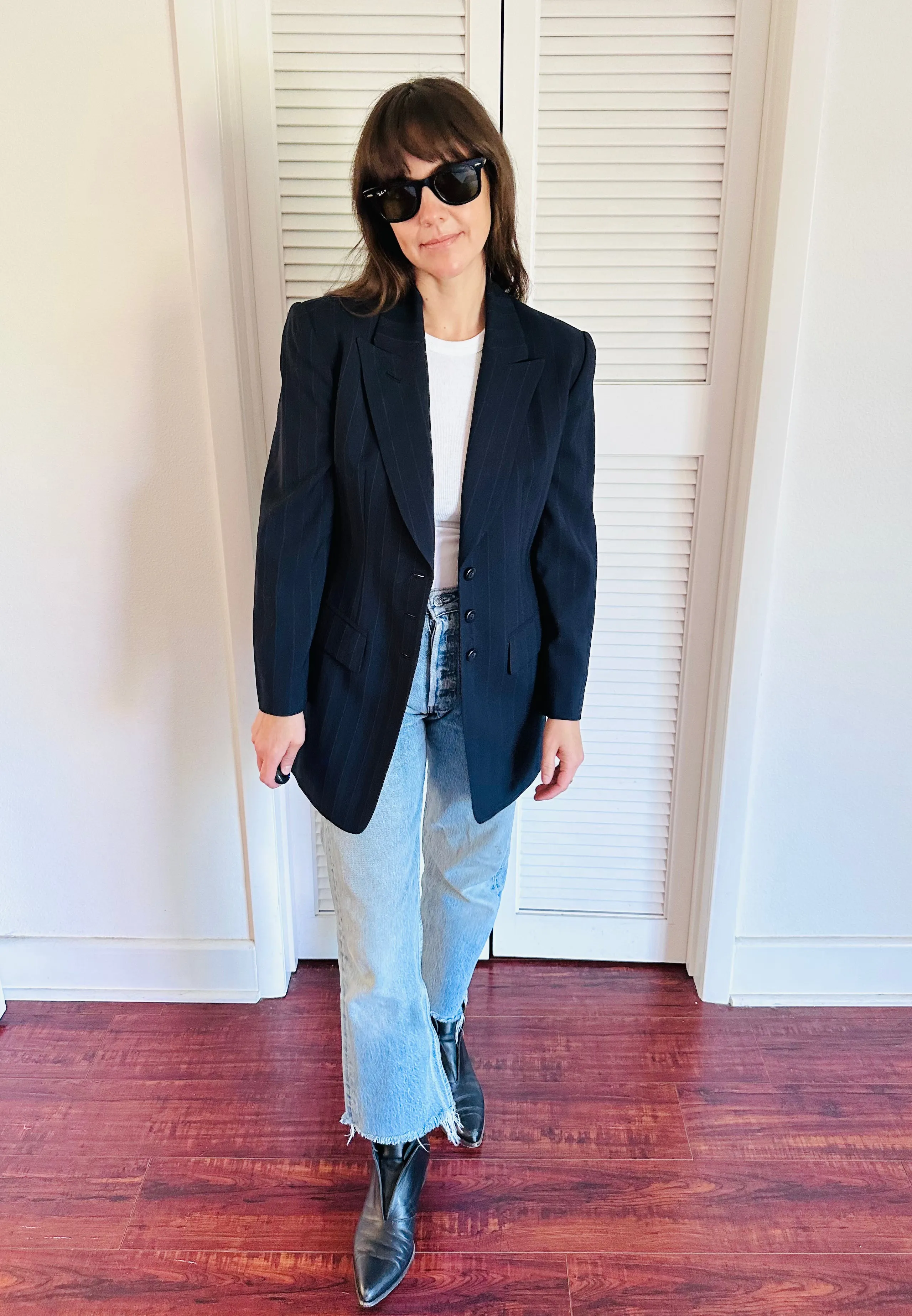 Dana Buchman Pinstripe Blazer