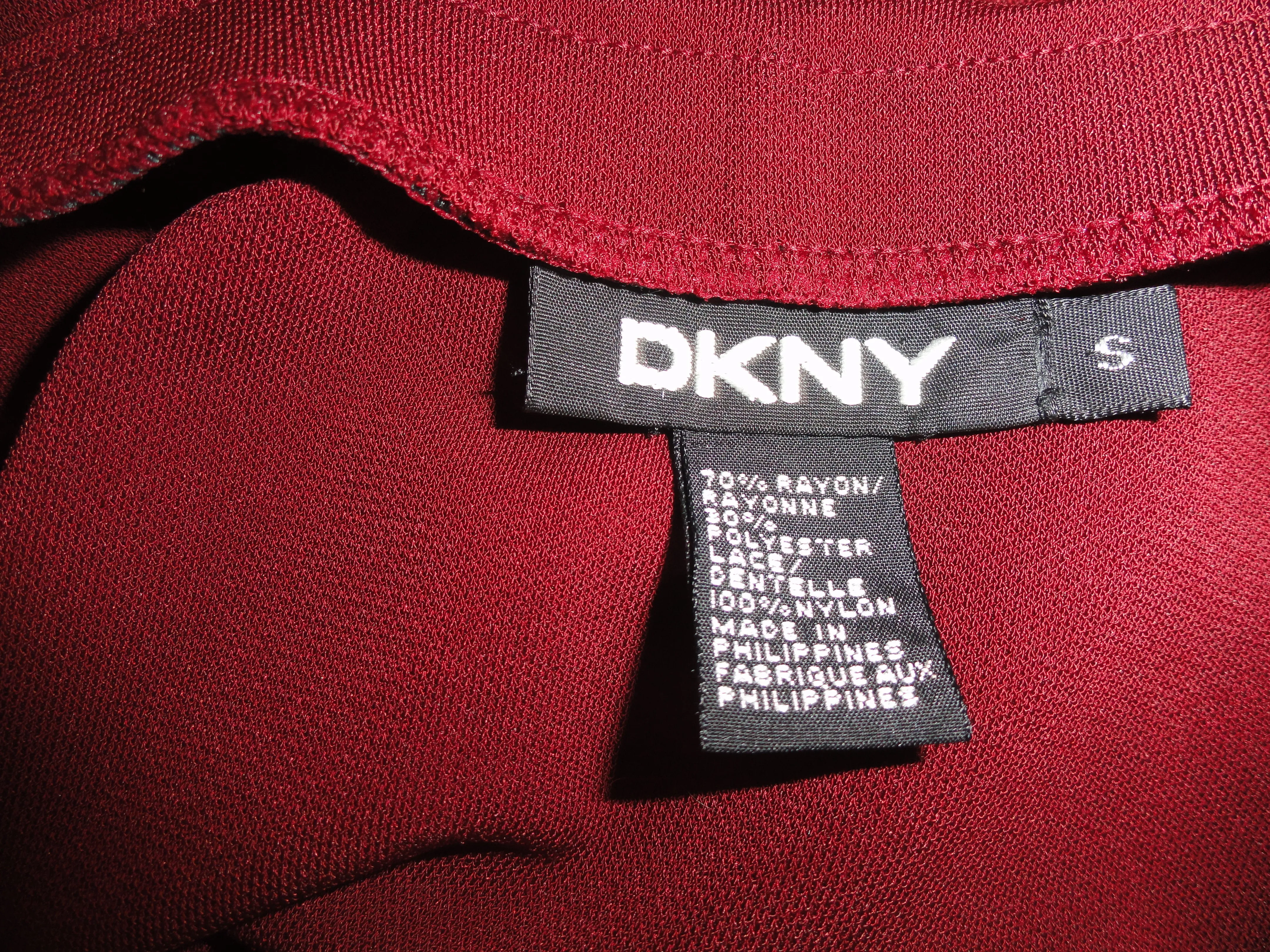 DKNY 80's Burgundy Skirt Small SKU 000041