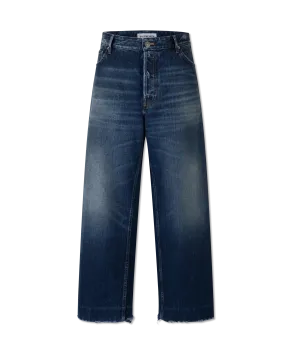 Frayed Hem Japanese Denim Pants