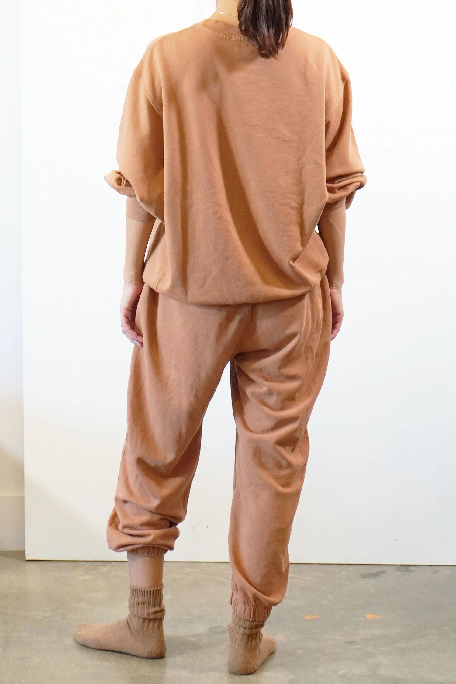 Garment dye cotton sweatshirt