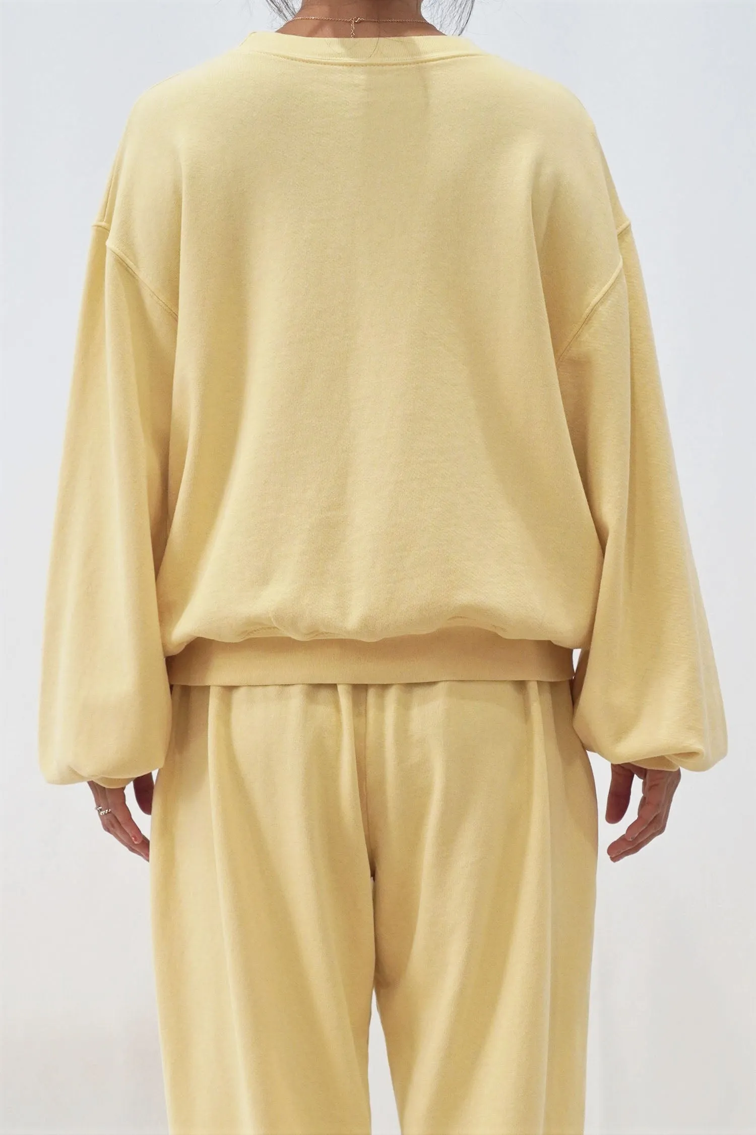 Garment dye cotton sweatshirt