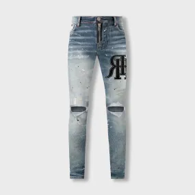 ЯH ZIPPER FUR PATCH | LIGHT BLUE