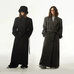 Hepburn Lapel Wool Coat