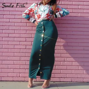High Waist  Sexy Long Pencil Skirt