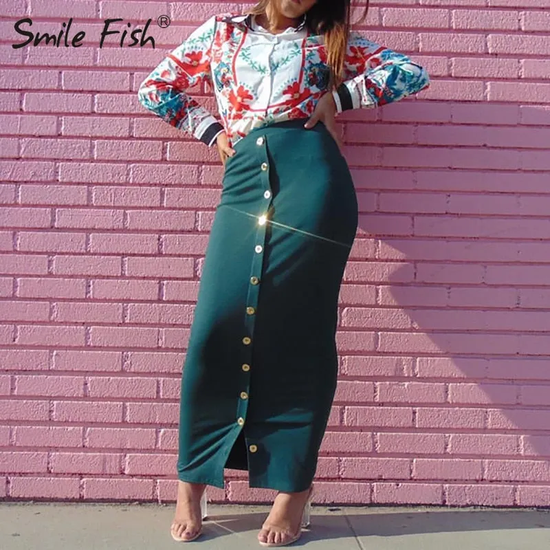High Waist  Sexy Long Pencil Skirt