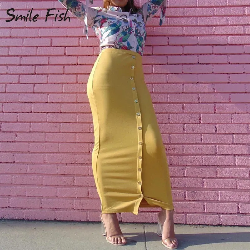 High Waist  Sexy Long Pencil Skirt