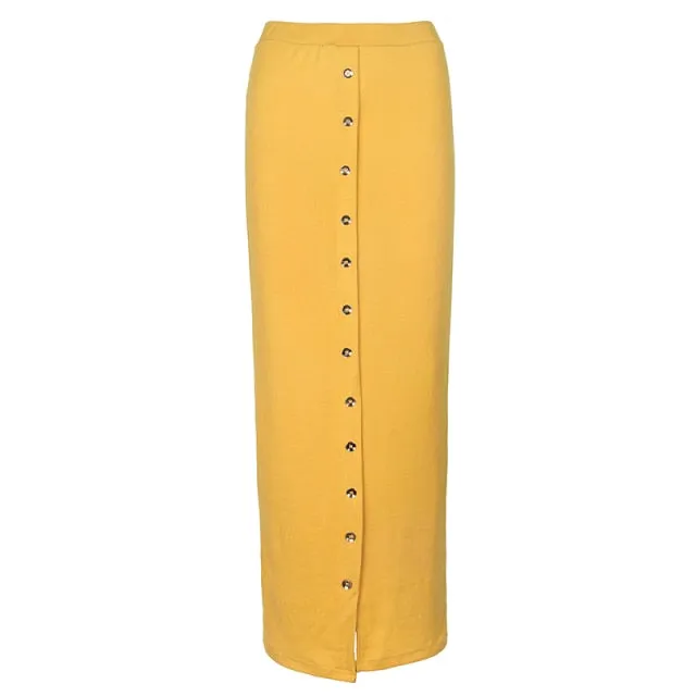 High Waist  Sexy Long Pencil Skirt