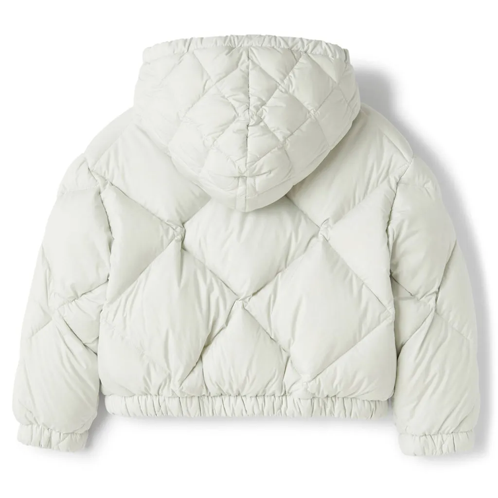 Il Gufo Cropped Down Quilted Jacket With Fleece Lined