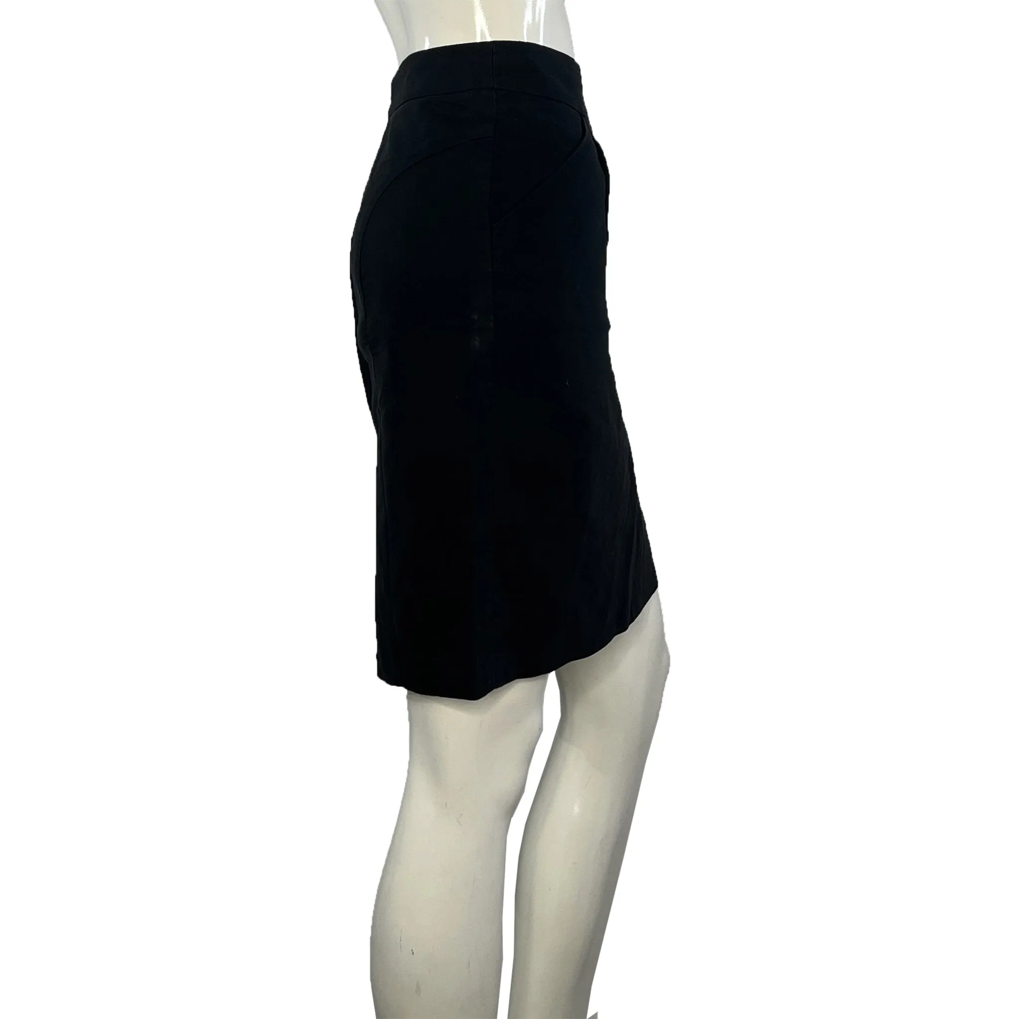 J Crew Pencil Skirt Above-Knee Black Size 6 SKU 000417