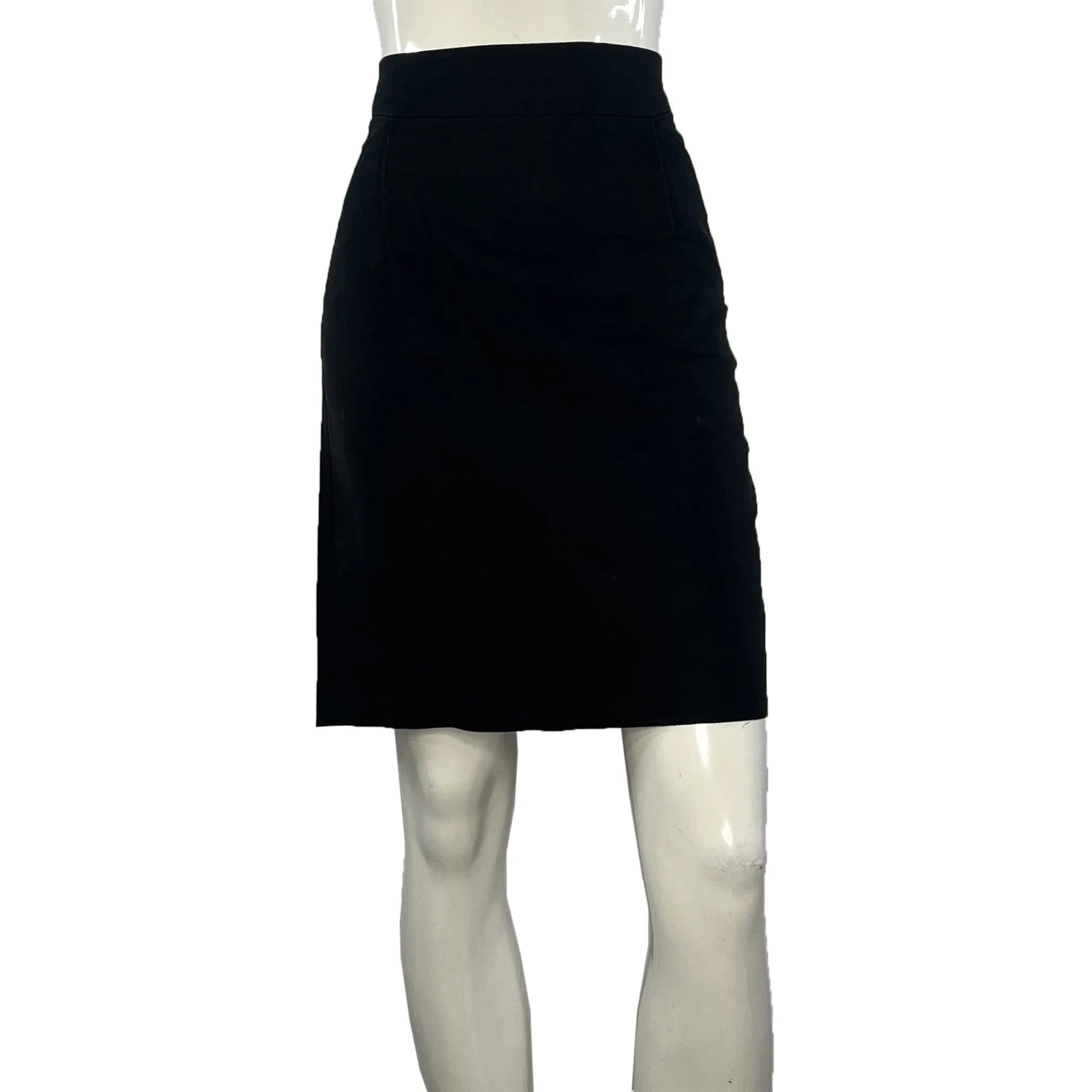 J Crew Pencil Skirt Above-Knee Black Size 6 SKU 000417