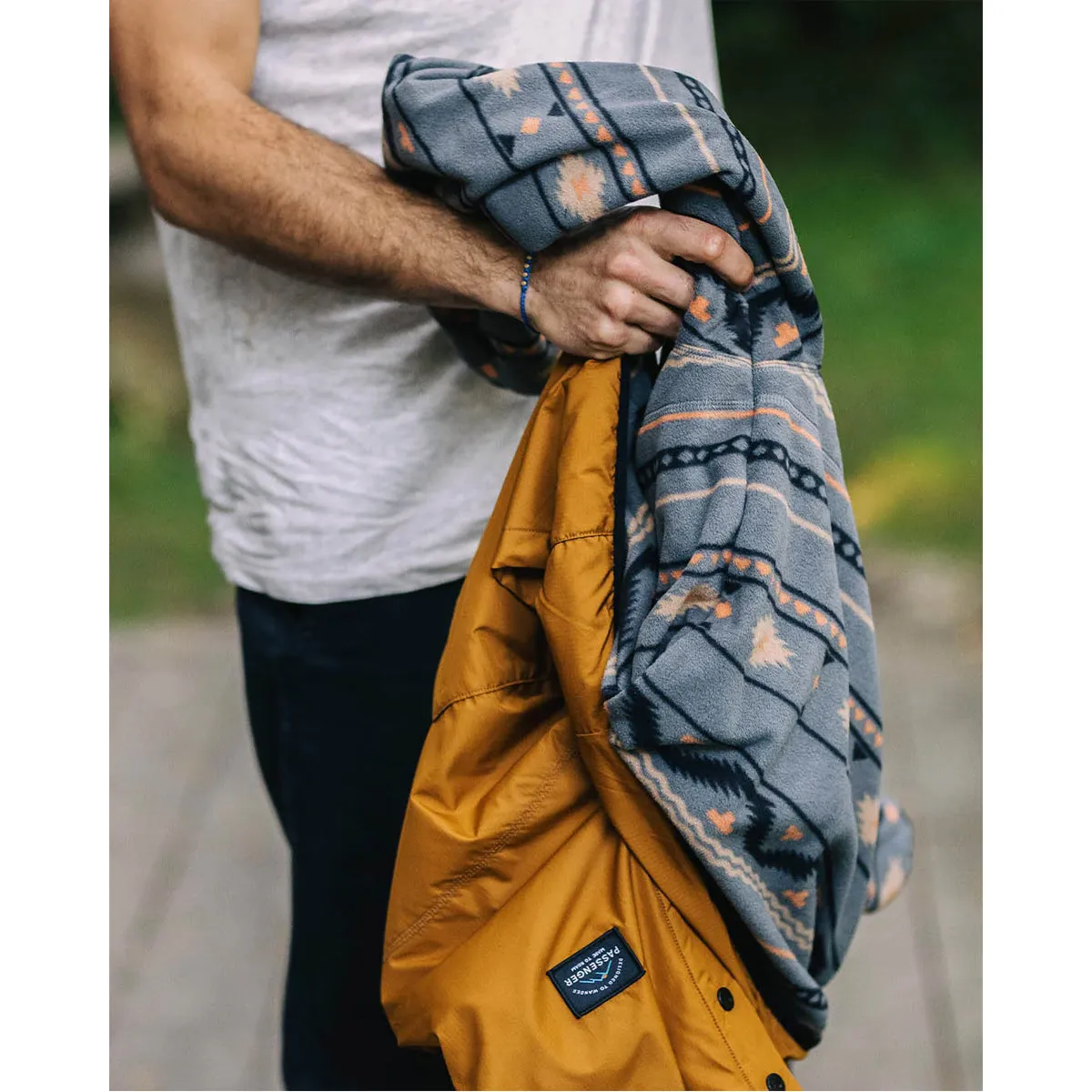 Journey Recycled Reversible Jacket - Golden Brown