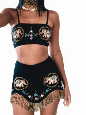 KIAH ELEPHANT SHIMMY SKIRT
