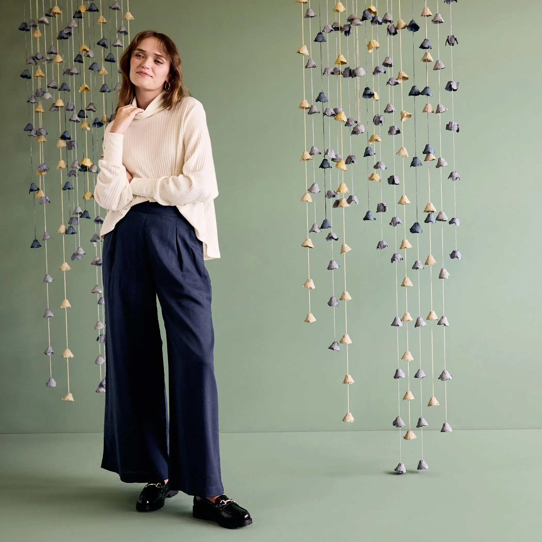 Long Culottes - Navy