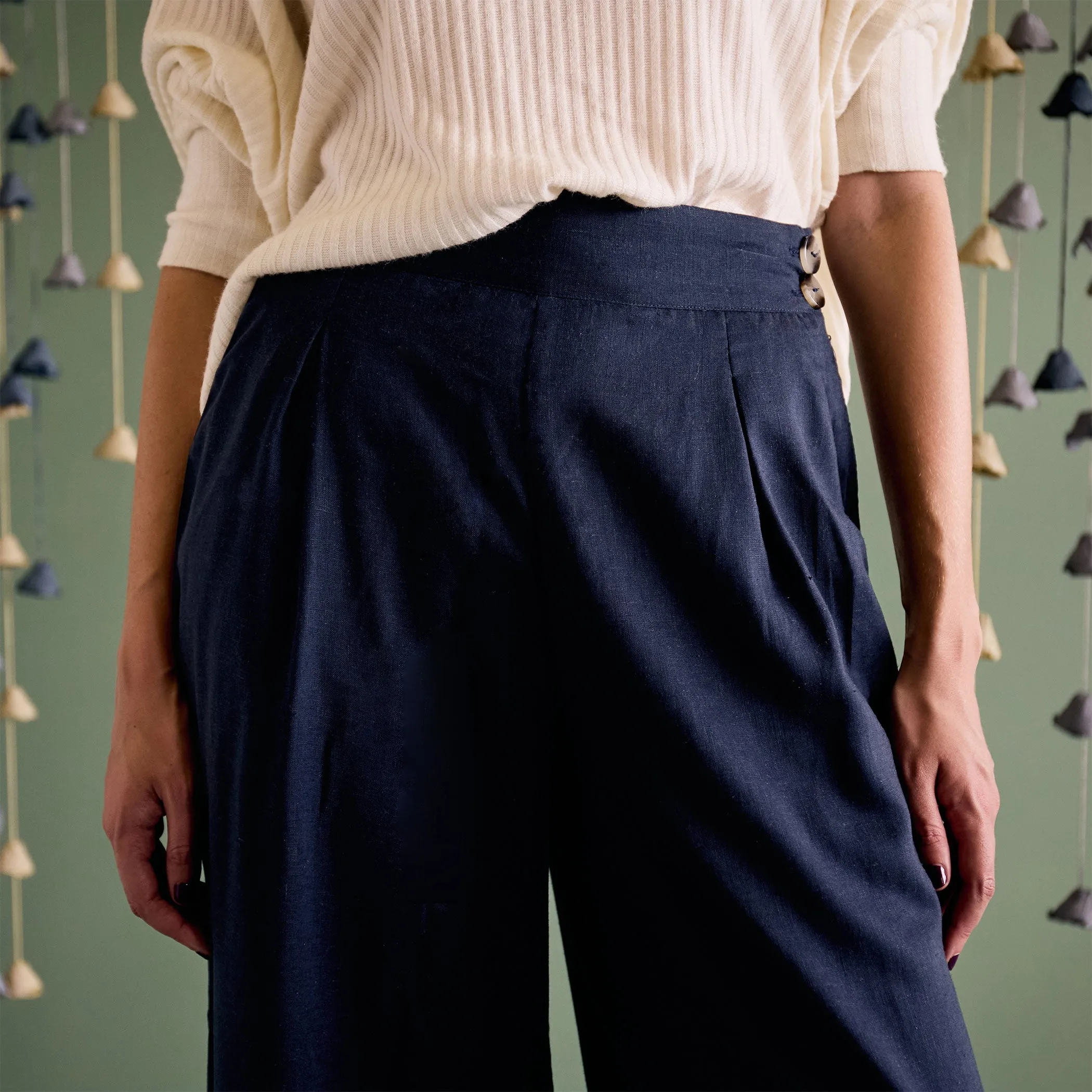 Long Culottes - Navy