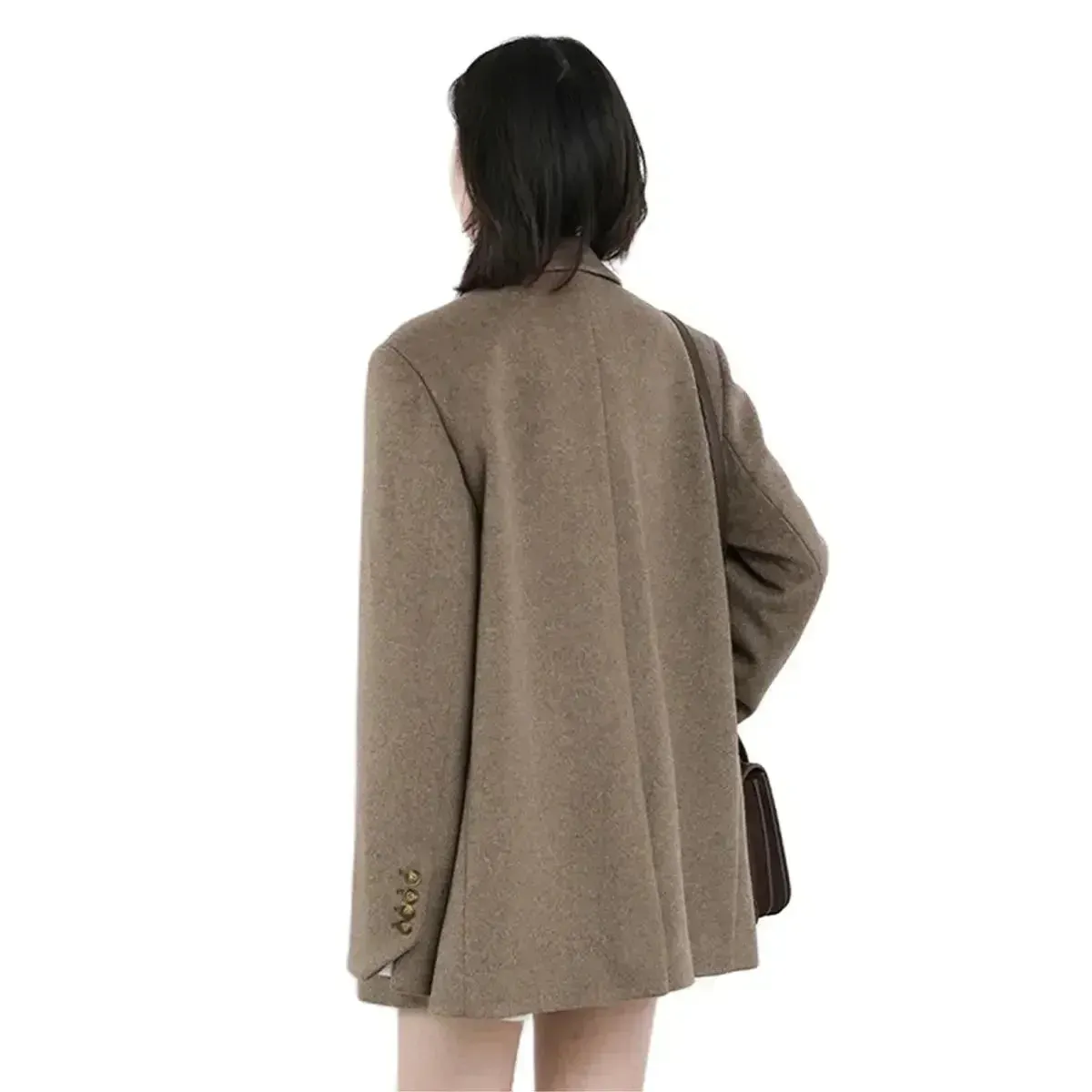Luxurious Cozy Wool Blend Blazer Coat in 2 Colors