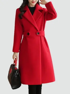 Madeleine - Wool Belted Winter Coat