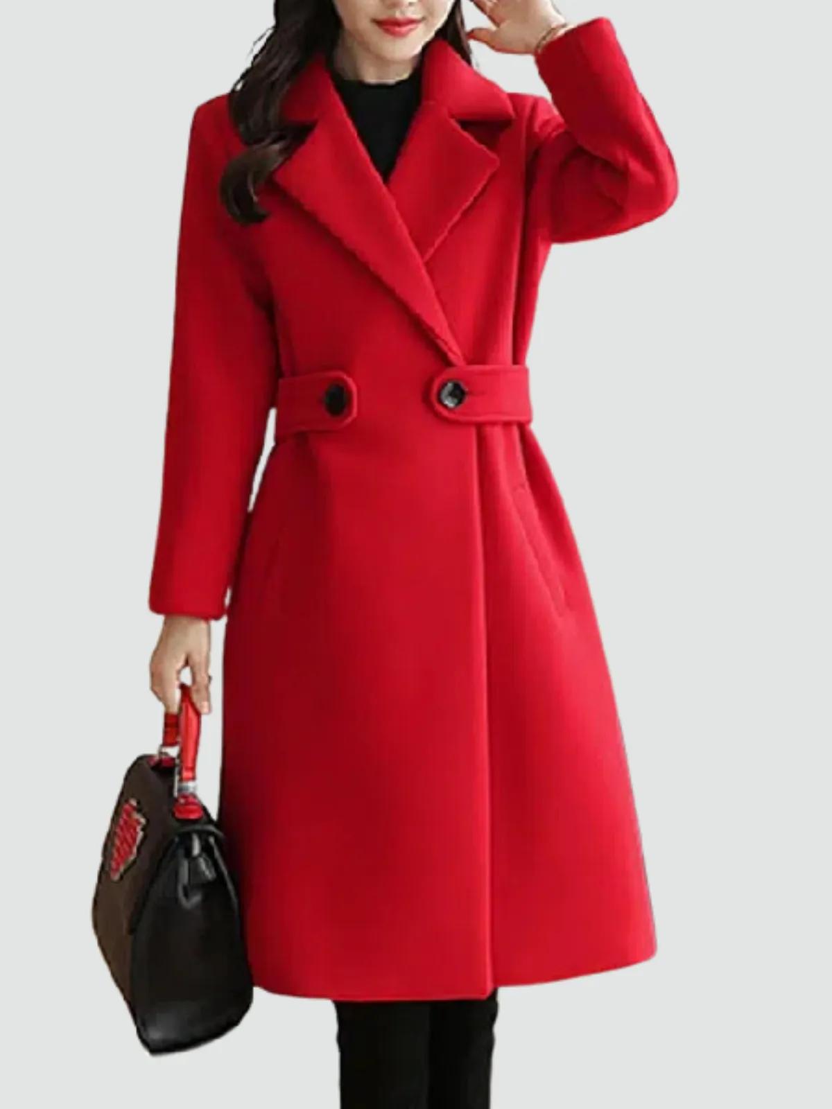 Madeleine - Wool Belted Winter Coat
