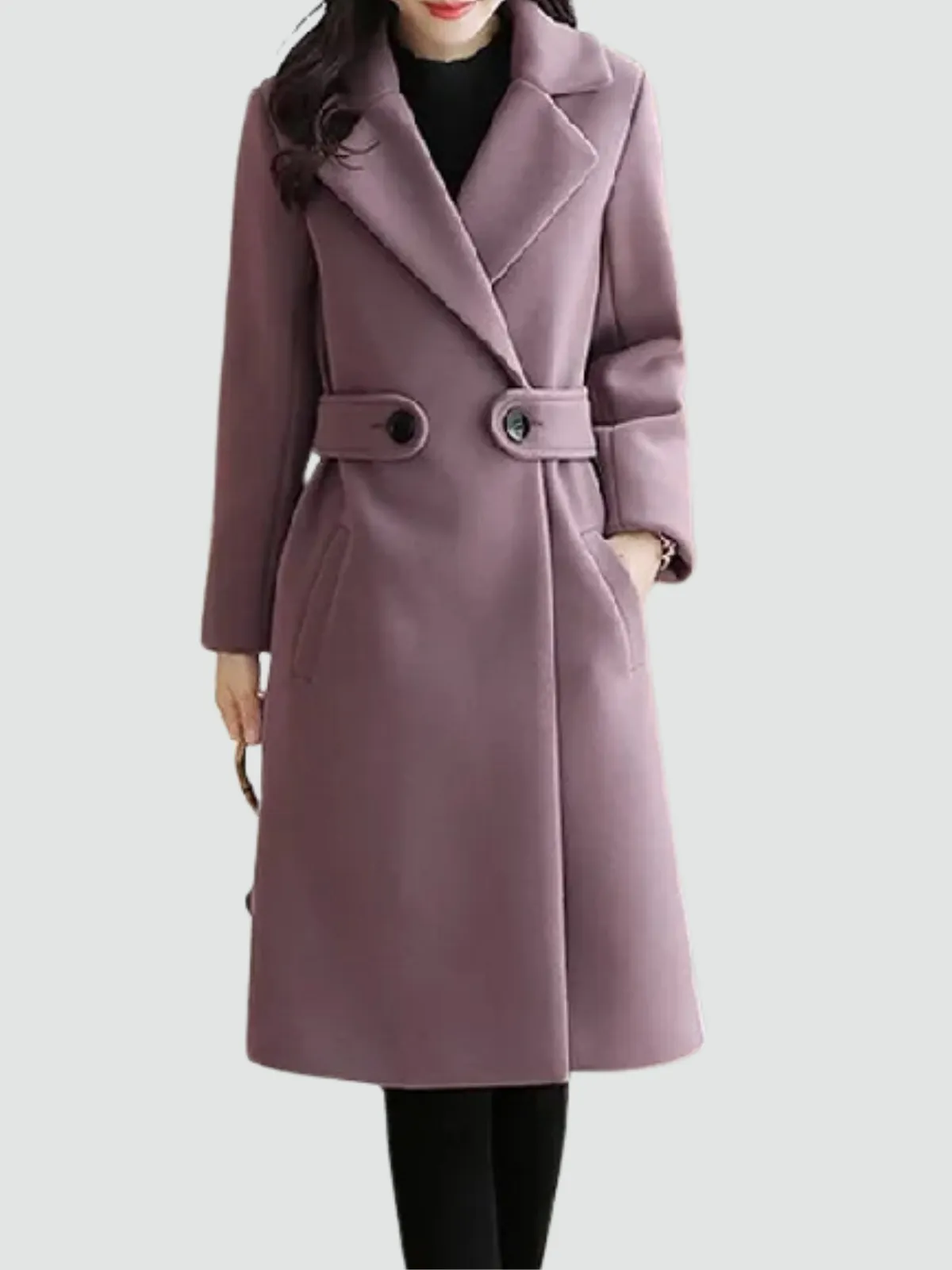Madeleine - Wool Belted Winter Coat