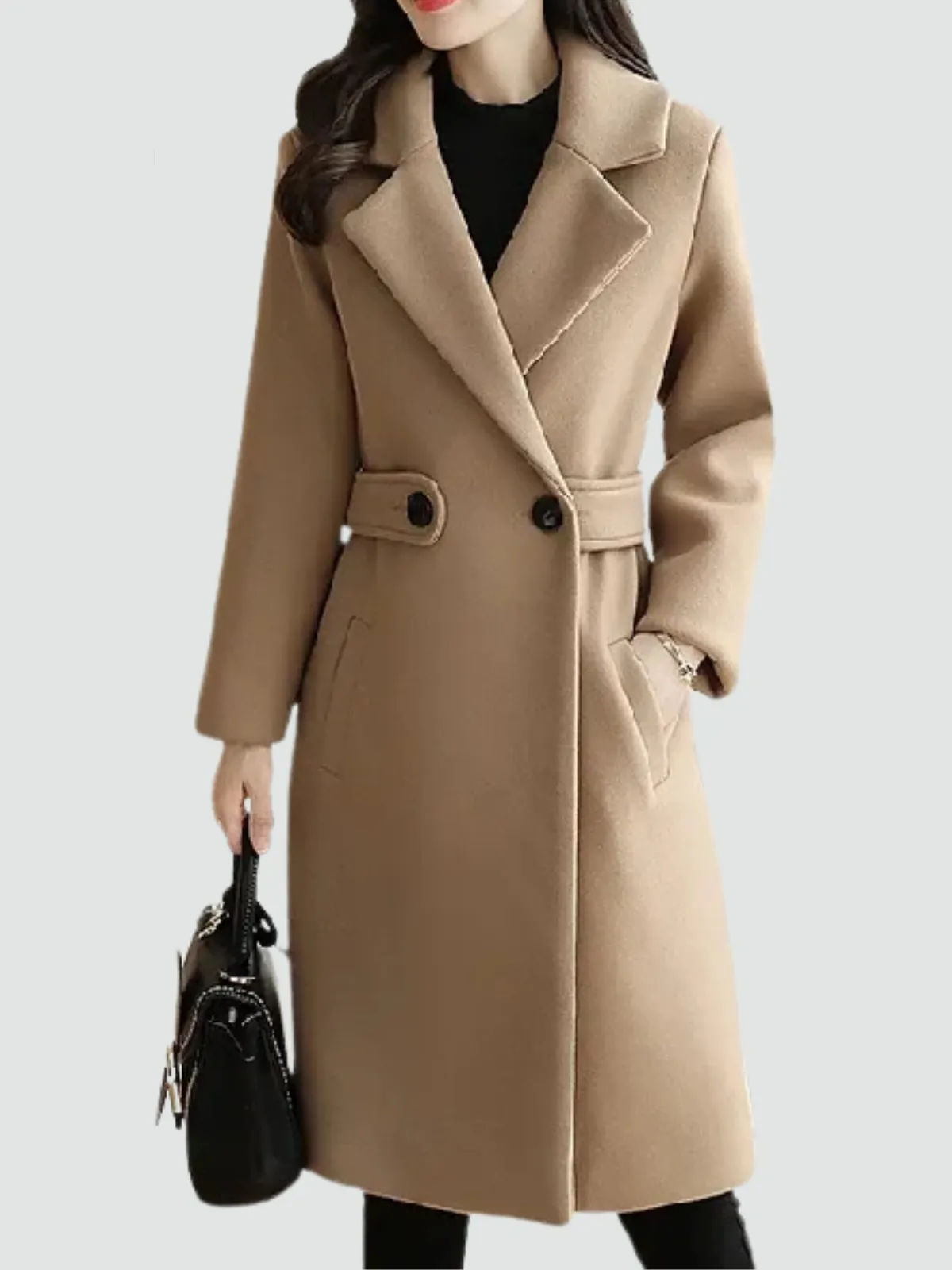 Madeleine - Wool Belted Winter Coat