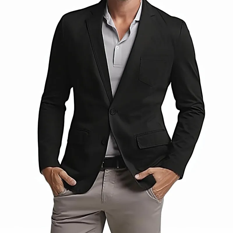 Men's Vintage Travel Blazer Lightweight Packable Jackets