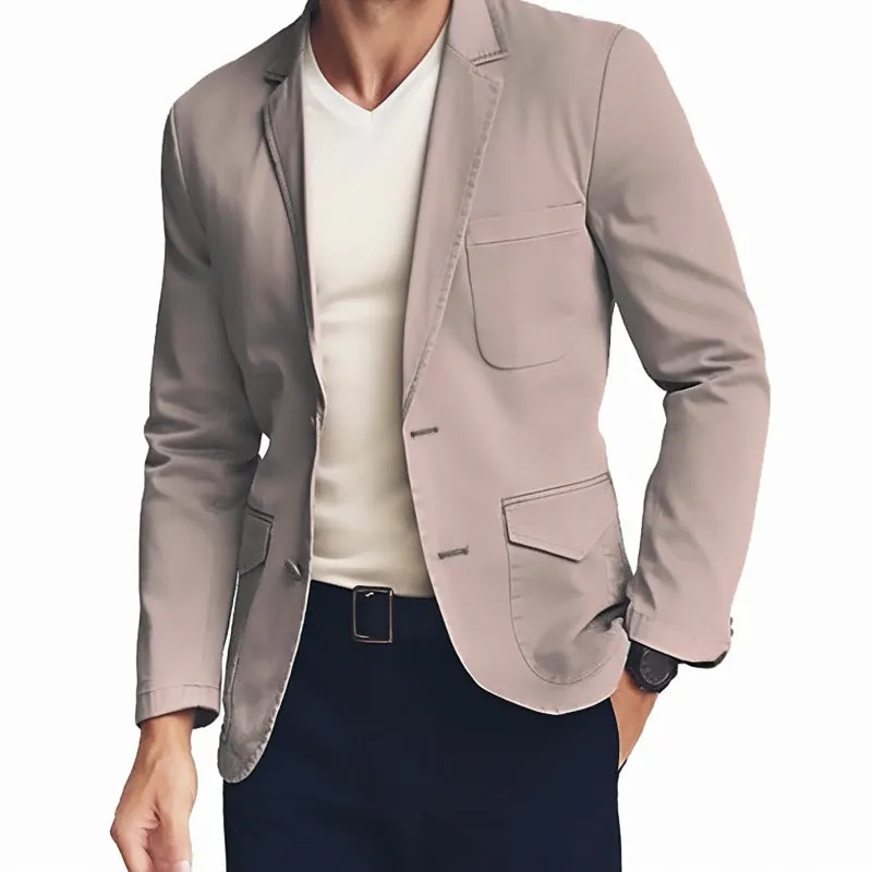 Men's Vintage Travel Blazer Lightweight Packable Jackets