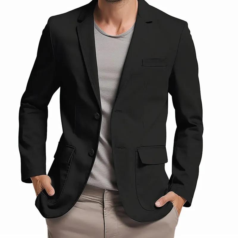 Men's Vintage Travel Blazer Lightweight Packable Jackets