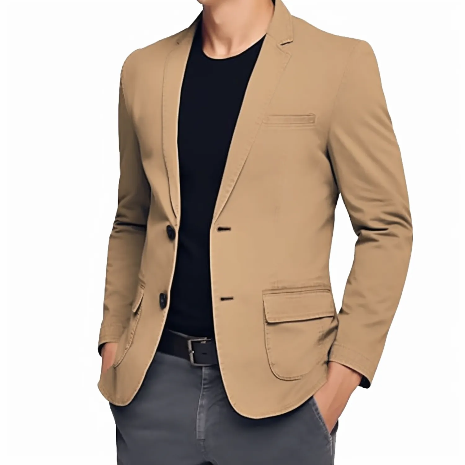 Men's Vintage Travel Blazer Lightweight Packable Jackets