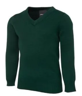 Midford Kids Knitted V-Neck- MAYRUNG PUBLIC SCHOOL- Bottle Green