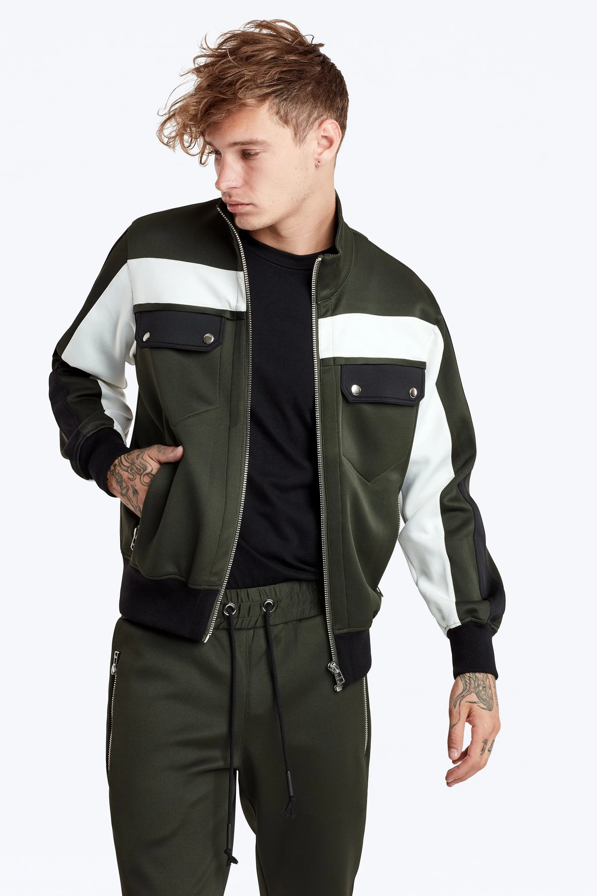 Nadya Track Jacket - Olive