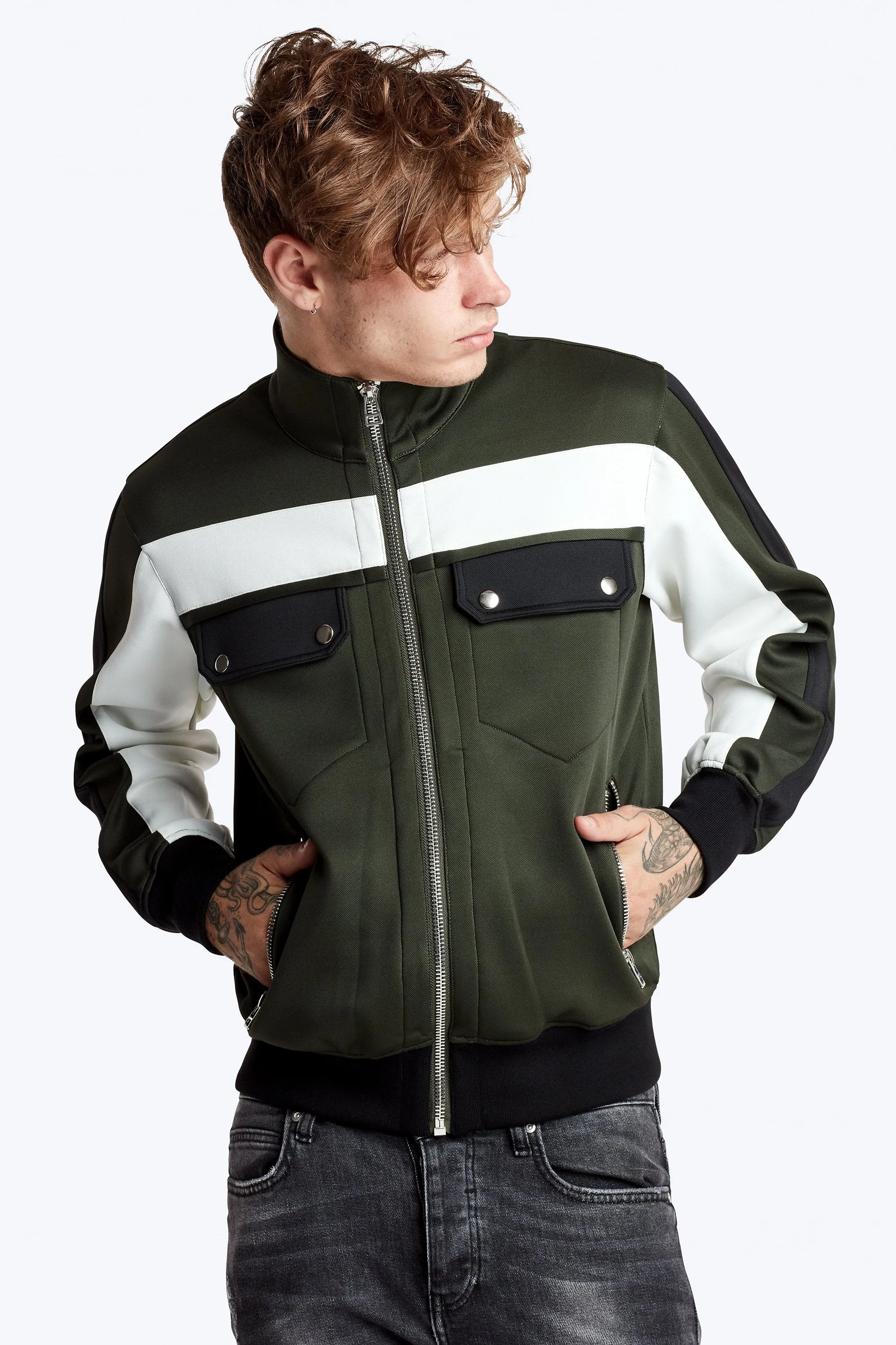 Nadya Track Jacket - Olive