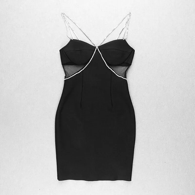 NANA | DIAMANTÉ BODYCON DRESS