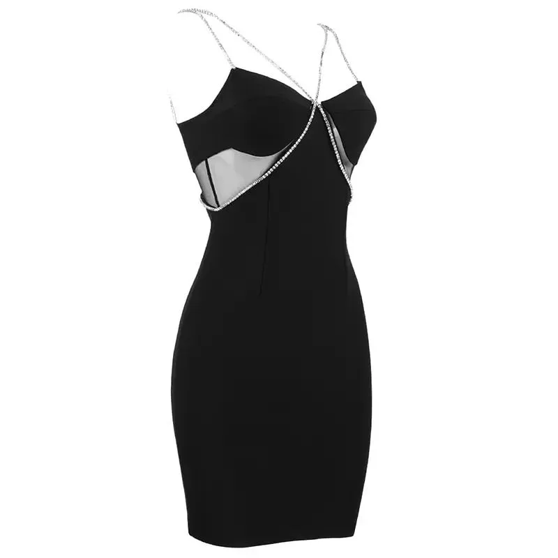NANA | DIAMANTÉ BODYCON DRESS