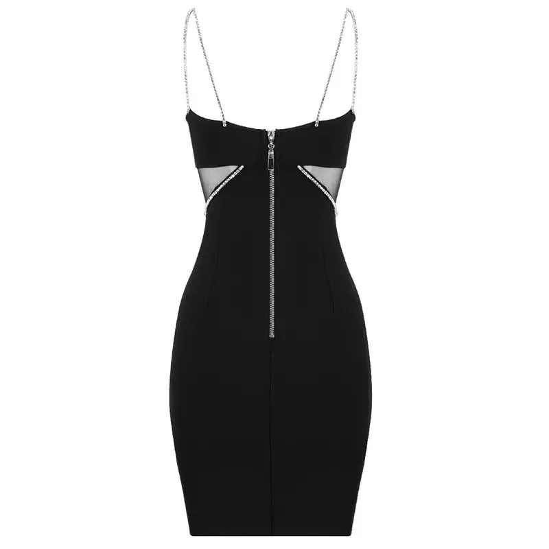 NANA | DIAMANTÉ BODYCON DRESS