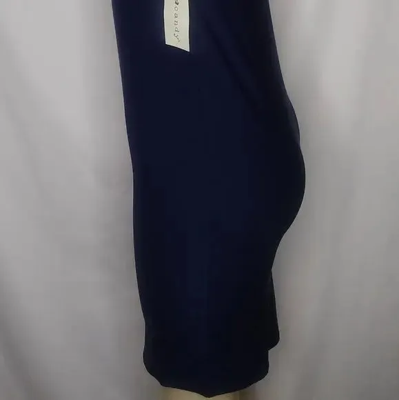 Navy Blue Striped Bodycon Dress